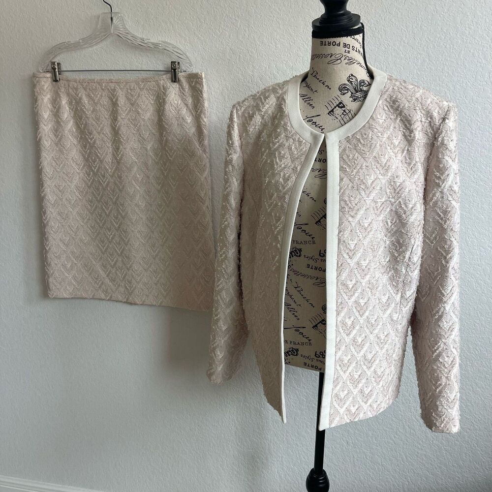 Preston & York 2 piece Blazer Suit & Skirt 18 Formal Career Office Oldmoney - Picture 1 of 16